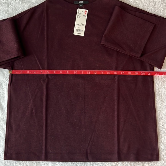 UNIQLO Ladies wool blend long sleeve pullover, size L - Picture 4 of 6